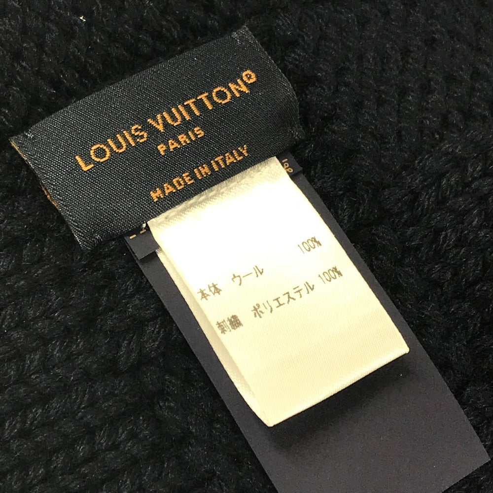 LOUIS VUITTON M96959 マフラーダミエスナッグ バイカラー マフラー ウール ユニセックス ネイビー