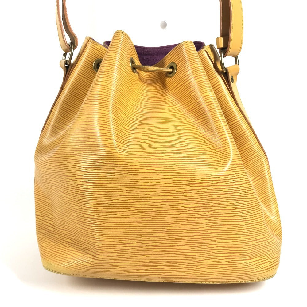 LOUIS VUITTON M44109 エピ プチノエ カバン 巾着 バケツ型 ハンドバッグ ショルダーバッグ エピレザー レディース タッシリイエロー イエロー