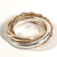 CHROME HEARTS K22 22K Gold TINY E CH PLUS BAND TRPL Tiny ECH Plus Triple Accessory Jewelry Ring K22 Unisex Gold