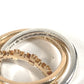 CHROME HEARTS K22 22K Gold TINY E CH PLUS BAND TRPL Tiny ECH Plus Triple Accessory Jewelry Ring K22 Unisex Gold