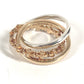 CHROME HEARTS K22 22K Gold TINY E CH PLUS BAND TRPL Tiny ECH Plus Triple Accessory Jewelry Ring K22 Unisex Gold