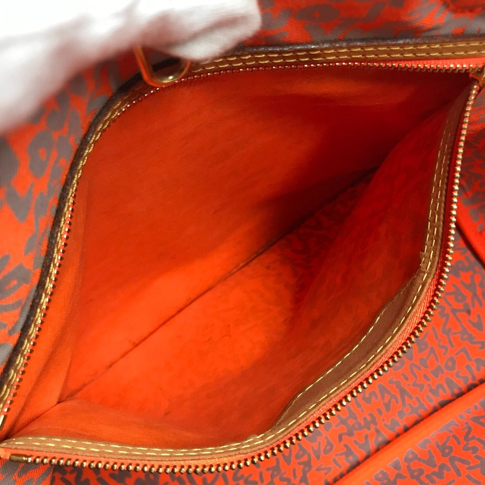 LOUIS VUITTON M93702 Monogram Graffiti Neverfull GM Neverfull GM Bag Shoulder Tote Bag Monogram Graffiti Canvas Women's Orange