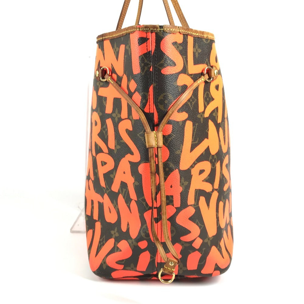 LOUIS VUITTON M93702 Monogram Graffiti Neverfull GM Neverfull GM Bag Shoulder Tote Bag Monogram Graffiti Canvas Women's Orange