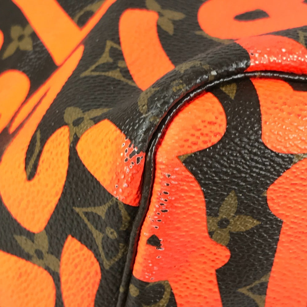 LOUIS VUITTON M93702 Monogram Graffiti Neverfull GM Neverfull GM Bag Shoulder Tote Bag Monogram Graffiti Canvas Women's Orange