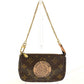 LOUIS VUITTON M60153 Monogram Mini Pochette Accessoires T&B Chain Bag, Pouch, Handbag, Monogram Canvas, Women's, Brown