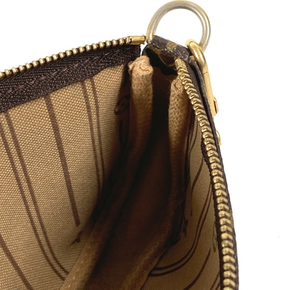 LOUIS VUITTON M60153 Monogram Mini Pochette Accessoires T&B Chain Bag, Pouch, Handbag, Monogram Canvas, Women's, Brown