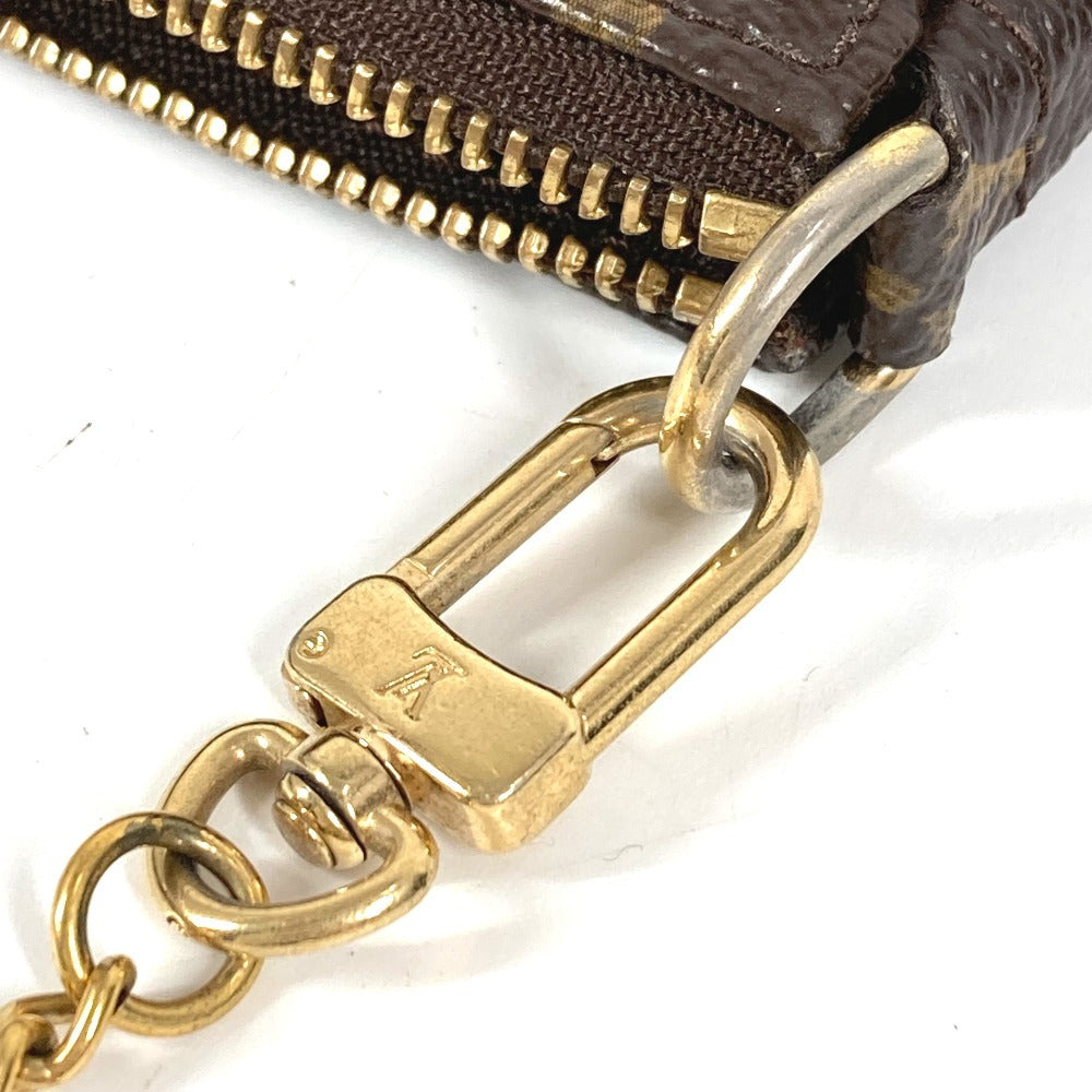 LOUIS VUITTON M60153 Monogram Mini Pochette Accessoires T&B Chain Bag, Pouch, Handbag, Monogram Canvas, Women's, Brown