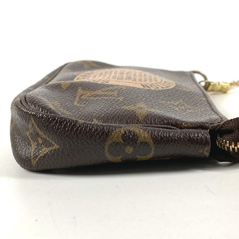 LOUIS VUITTON M60153 Monogram Mini Pochette Accessoires T&B Chain Bag, Pouch, Handbag, Monogram Canvas, Women's, Brown