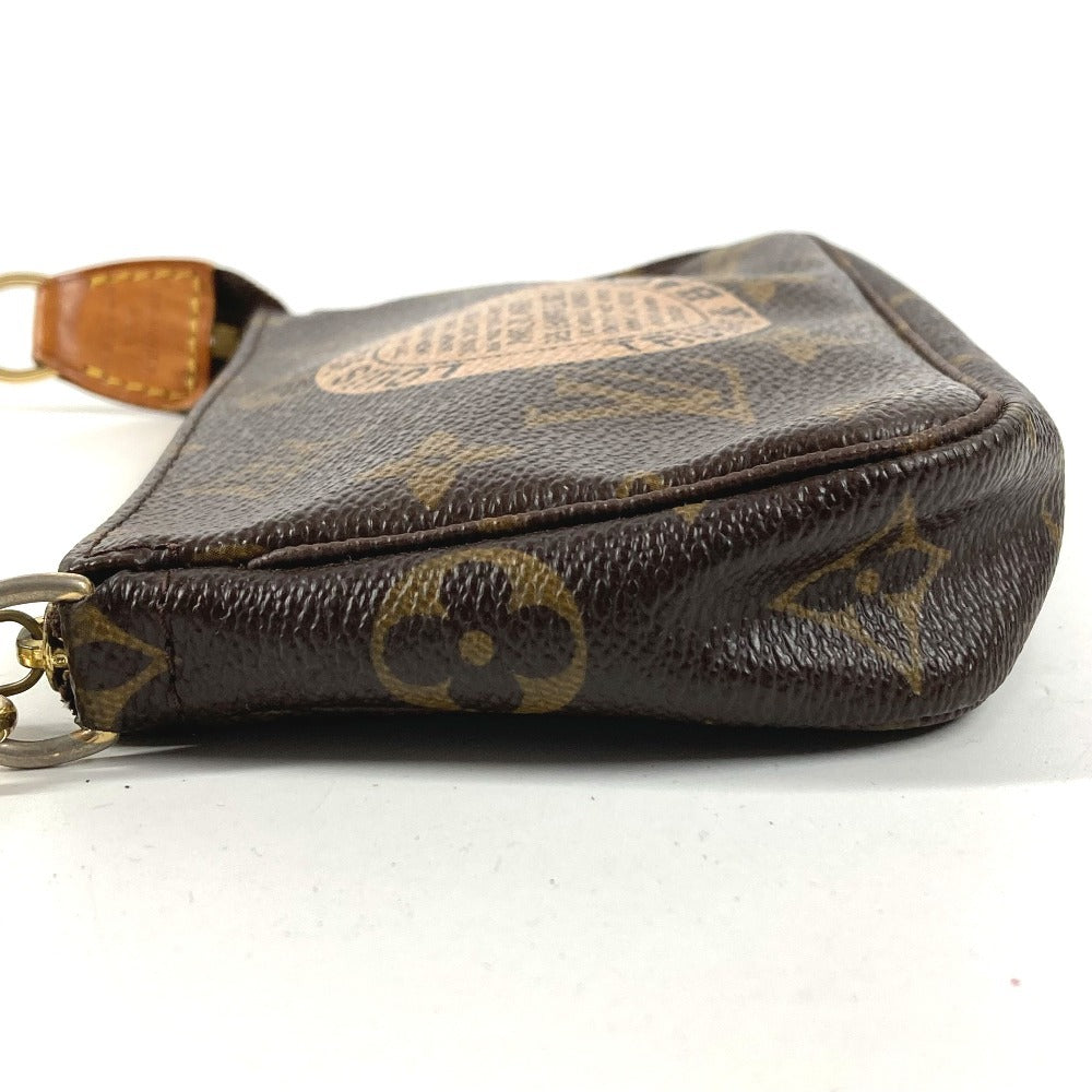 LOUIS VUITTON M60153 Monogram Mini Pochette Accessoires T&B Chain Bag, Pouch, Handbag, Monogram Canvas, Women's, Brown