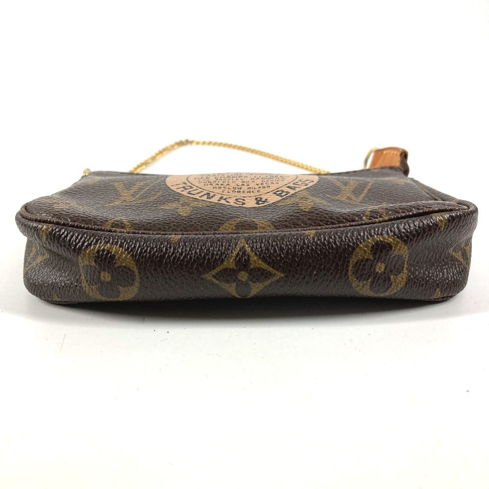 LOUIS VUITTON M60153 Monogram Mini Pochette Accessoires T&B Chain Bag, Pouch, Handbag, Monogram Canvas, Women's, Brown