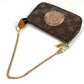 LOUIS VUITTON M60153 Monogram Mini Pochette Accessoires T&B Chain Bag, Pouch, Handbag, Monogram Canvas, Women's, Brown