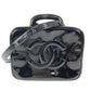 CHANEL 2WAYバッグ CC ココマーク ロゴ バニティバッグ カバン ショルダーバッグ BOX ボックス ハンドバッグ エナメル レディース ブラック