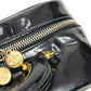 CHANEL 2WAYバッグ CC ココマーク ロゴ バニティバッグ カバン ショルダーバッグ BOX ボックス ハンドバッグ エナメル レディース ブラック