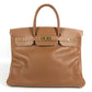 HERMES Birkin 40 Tote Bag, Birkin 40, Handbag, Epsom Leather, Unisex, Gold, Brown