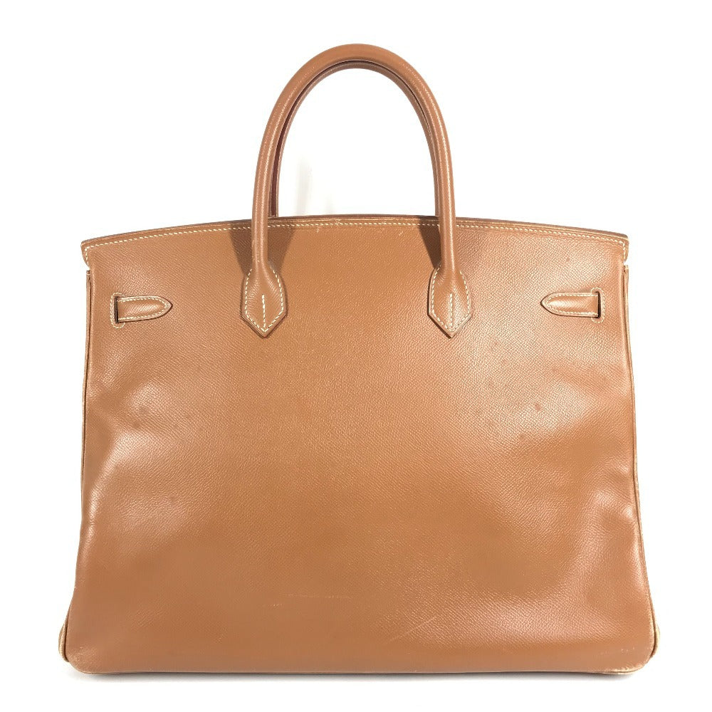 HERMES Birkin 40 Tote Bag, Birkin 40, Handbag, Epsom Leather, Unisex, Gold, Brown
