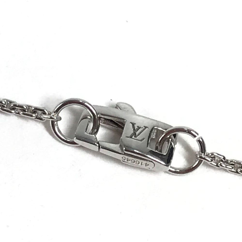 LOUIS VUITTON Q93560 Diamond Pendant Lockit XS Diamond Accessory Jewelry Gold K18 18K Necklace WG750 Unisex Silver