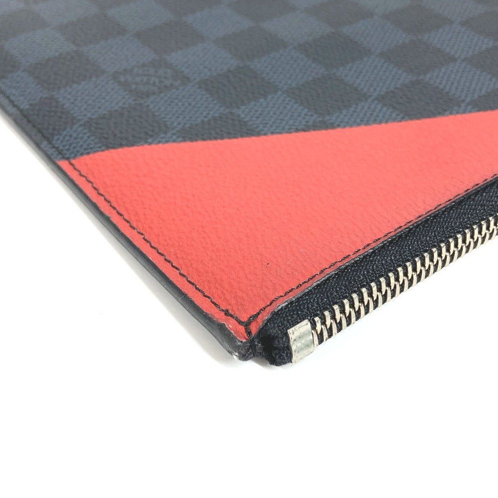 LOUIS VUITTON N41594 アメリカズカップ ダミエグラフィット ポシェット・ジュールGM　 ポーチ カバン セカンドバッグ L字ファスナー クラッチバッグ ダミエグラフィットキャンバス ユニセックス ブラック