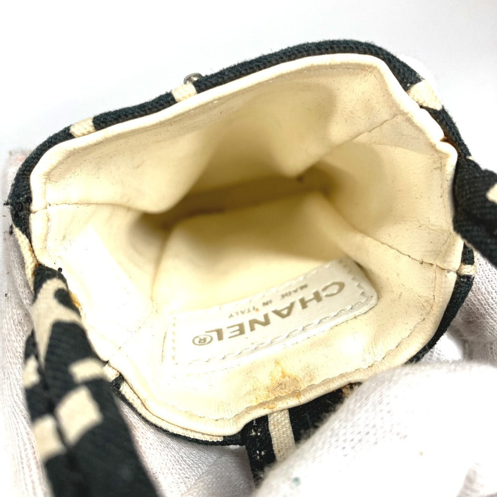 CHANEL バイシーライン CC ココマーク ロゴ ショルダーバッグ カバン 肩掛け 携帯ポーチ トートバッグ キャンバス レディース ブラック