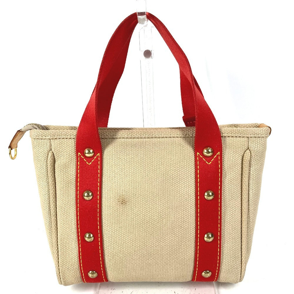 LOUIS VUITTON M40038 アンティグア カバ PM カバPM トートバッグ カバン ハンドバッグ コットン レディース ベージュ