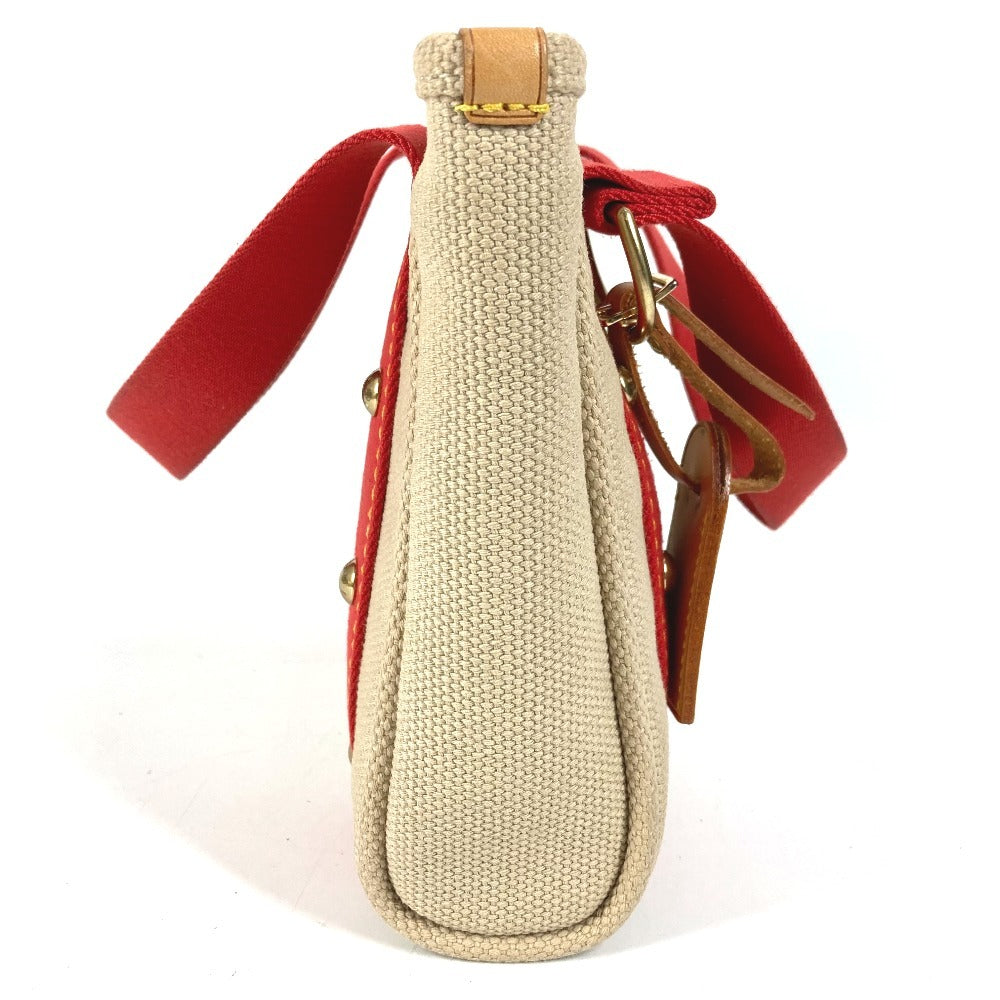 LOUIS VUITTON M40038 アンティグア カバ PM カバPM トートバッグ カバン ハンドバッグ コットン レディース ベージュ