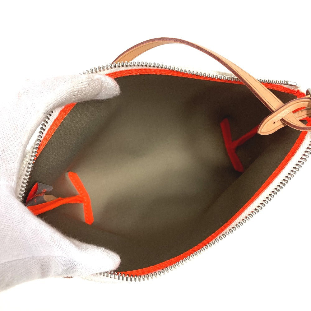 LOUIS VUITTON M80634 ダミエジェアン ボランティア 巾着バッグ 2003年ルイヴィトンカップ カバン 斜め掛け ポーチ付き ショルダーバッグ ダミエジェアンキャンバス ユニセックス ホワイト