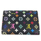 LOUIS VUITTON M60007 モノグラムマルチカラー ポルトモネ コージー 財布 小銭入れ フラップ コインケース モノグラムマルチカラーキャンバス レディース ノワール ブラック