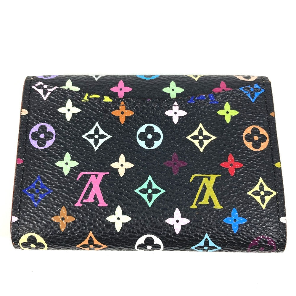 LOUIS VUITTON M60007 モノグラムマルチカラー ポルトモネ コージー 財布 小銭入れ フラップ コインケース モノグラムマルチカラーキャンバス レディース ノワール ブラック