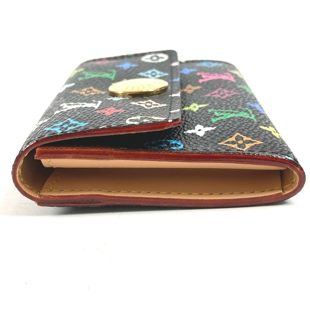 LOUIS VUITTON M60007 モノグラムマルチカラー ポルトモネ コージー 財布 小銭入れ フラップ コインケース モノグラムマルチカラーキャンバス レディース ノワール ブラック
