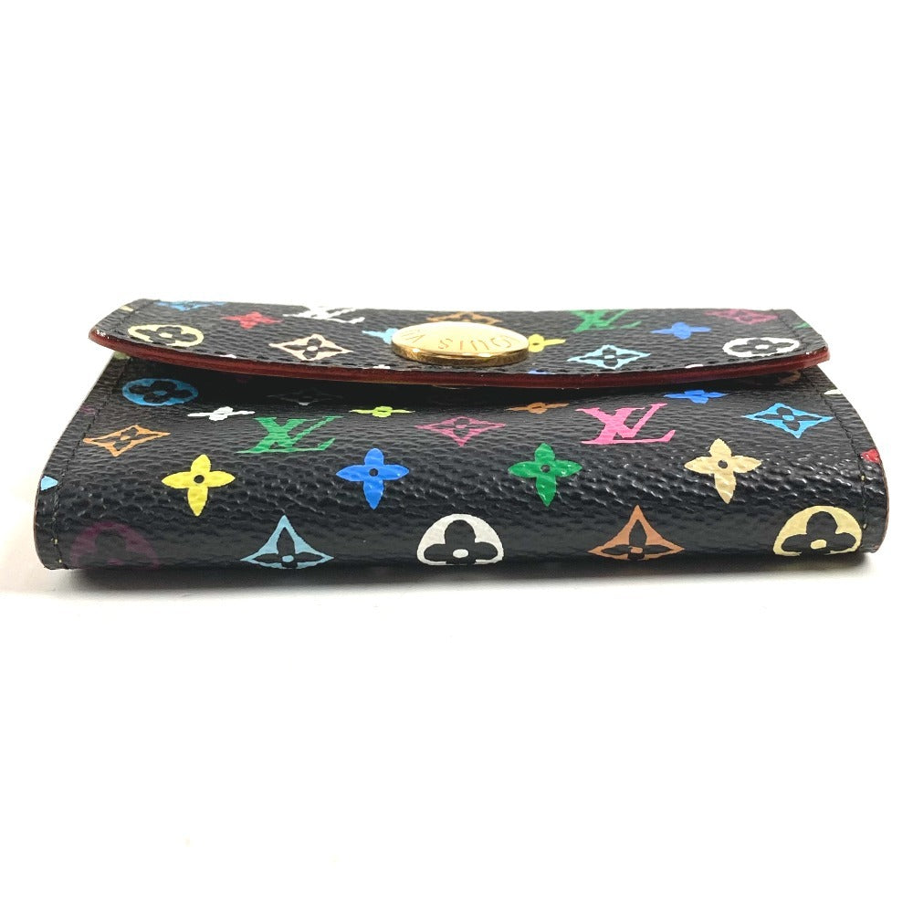 LOUIS VUITTON M60007 モノグラムマルチカラー ポルトモネ コージー 財布 小銭入れ フラップ コインケース モノグラムマルチカラーキャンバス レディース ノワール ブラック