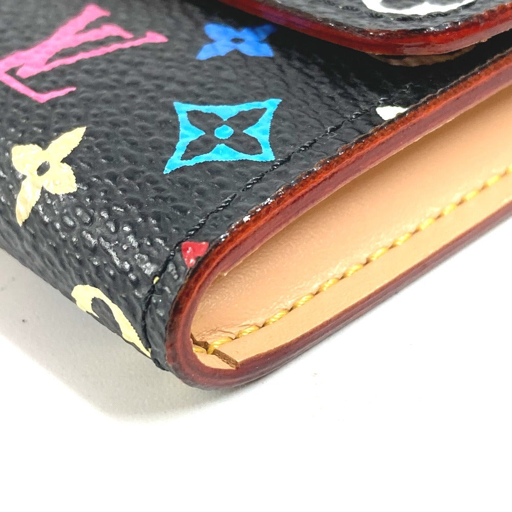LOUIS VUITTON M60007 モノグラムマルチカラー ポルトモネ コージー 財布 小銭入れ フラップ コインケース モノグラムマルチカラーキャンバス レディース ノワール ブラック