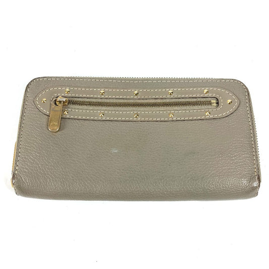 LOUIS VUITTON M93028 Suhali Zippy Wallet Long Wallet Round Zipper Suhali Leather Unisex Véronne Grey