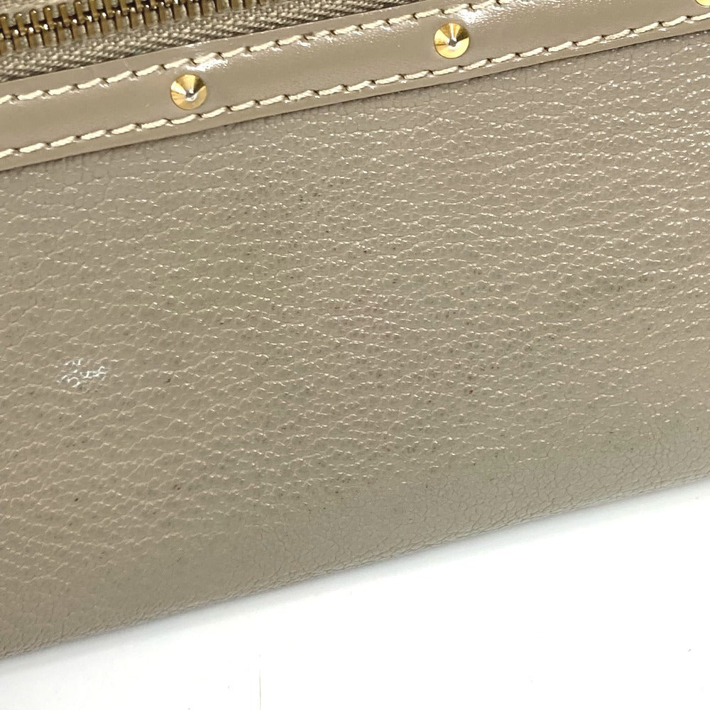 LOUIS VUITTON M93028 Suhali Zippy Wallet Long Wallet Round Zipper Suhali Leather Unisex Véronne Grey