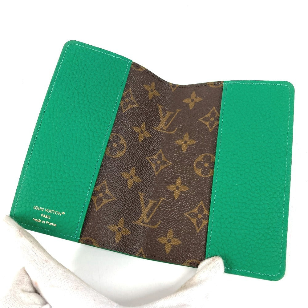 LOUIS VUITTON GI1084 モノグラム トリヨン ノートブックカバーPM・エミリー ステーショナリー 本 ブックカバー 手帳カバー ノートカバー トリヨンレザー ユニセックス グリーン