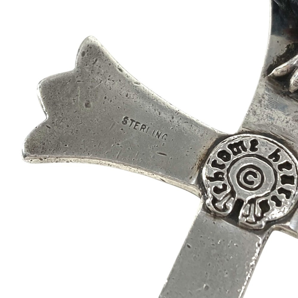 CHROME HEARTS CROSS LARGE CH クロス ラージ チョーカー ペンダント 革紐 アクセサリー ジュエリー ネックレス SV925 ユニセックス シルバー