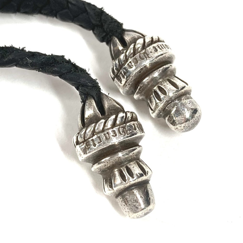 CHROME HEARTS CROSS LARGE CH クロス ラージ チョーカー ペンダント 革紐 アクセサリー ジュエリー ネックレス SV925 ユニセックス シルバー
