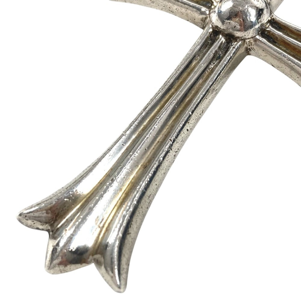 CHROME HEARTS CROSS LARGE CH クロス ラージ チョーカー ペンダント 革紐 アクセサリー ジュエリー ネックレス SV925 ユニセックス シルバー