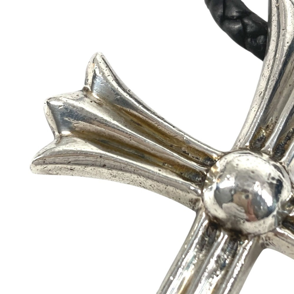 CHROME HEARTS CROSS LARGE CH クロス ラージ チョーカー ペンダント 革紐 アクセサリー ジュエリー ネックレス SV925 ユニセックス シルバー