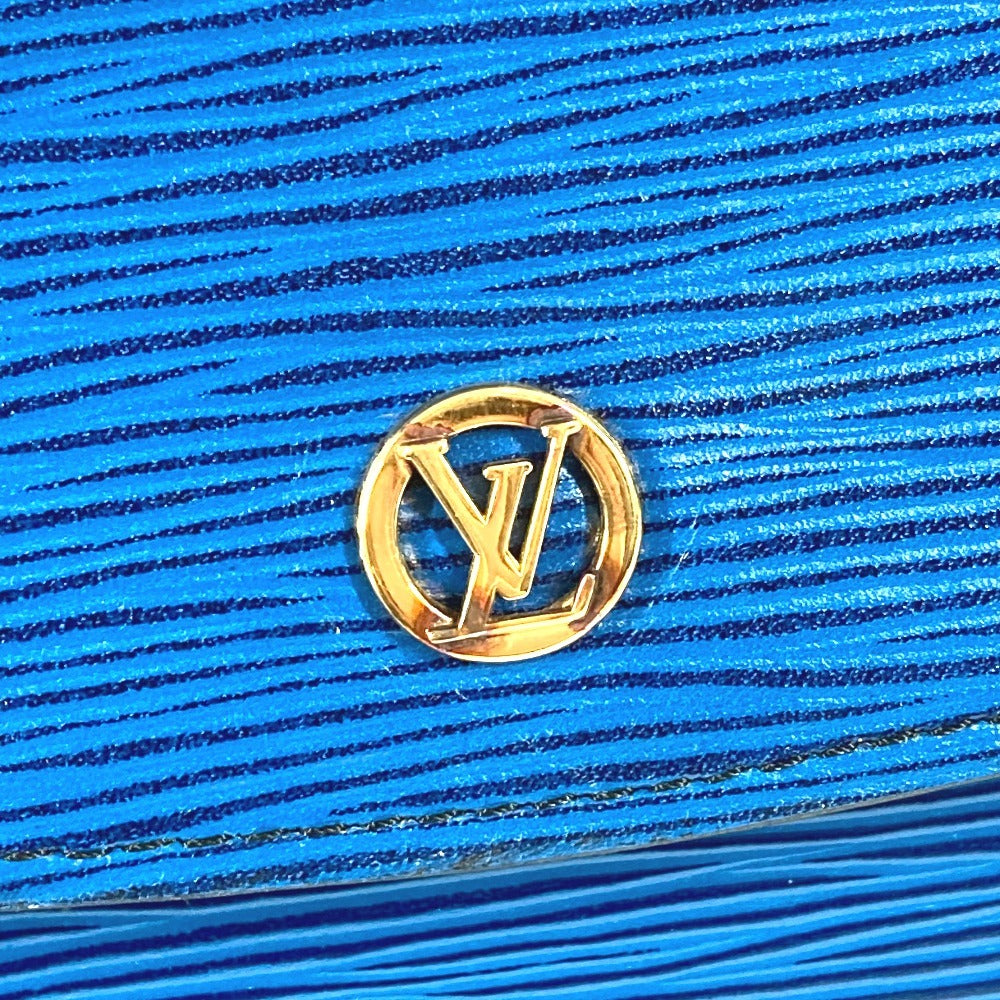 LOUIS VUITTON M52655 エピ モンテーニュ27 モンテーニュ 27 カバン フラップ クラッチバッグ セカンドバッグ エピレザー ユニセックス トレドブルー ブルー