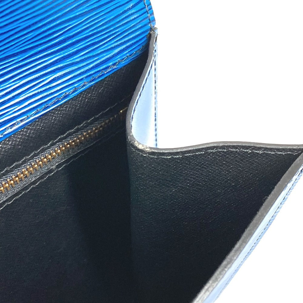 LOUIS VUITTON M52655 エピ モンテーニュ27 モンテーニュ 27 カバン フラップ クラッチバッグ セカンドバッグ エピレザー ユニセックス トレドブルー ブルー