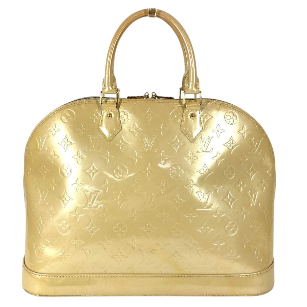 LOUIS VUITTON M91450 モノグラムヴェルニ アルマGM アルマ GM トートバッグ カバン ハンドバッグ モノグラムヴェルニキャンバス レディース ブロンコライユ ベージュ