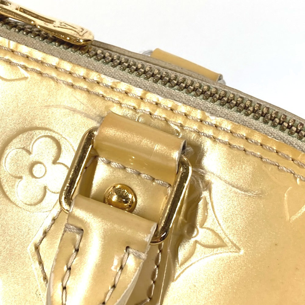 LOUIS VUITTON M91450 モノグラムヴェルニ アルマGM アルマ GM トートバッグ カバン ハンドバッグ モノグラムヴェルニキャンバス レディース ブロンコライユ ベージュ