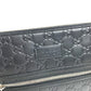 GUCCI 406410 GG Embossed Guccissima Logo Bag Crossbody Pouch Shoulder Bag Shima Leather Unisex Black