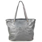 BVLGARI Collezione S.Bulgari Logo Handbag Tote Shoulder Bag Leather Unisex Metallic