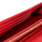 PRADA 1M1437 Shoulder Bag, Shoulder Wallet, Logo, Quilted, Long Wallet, Wallet Bag, Long Wallet, Nylon, Unisex, Red