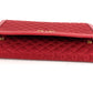 PRADA 1M1437 Shoulder Bag, Shoulder Wallet, Logo, Quilted, Long Wallet, Wallet Bag, Long Wallet, Nylon, Unisex, Red
