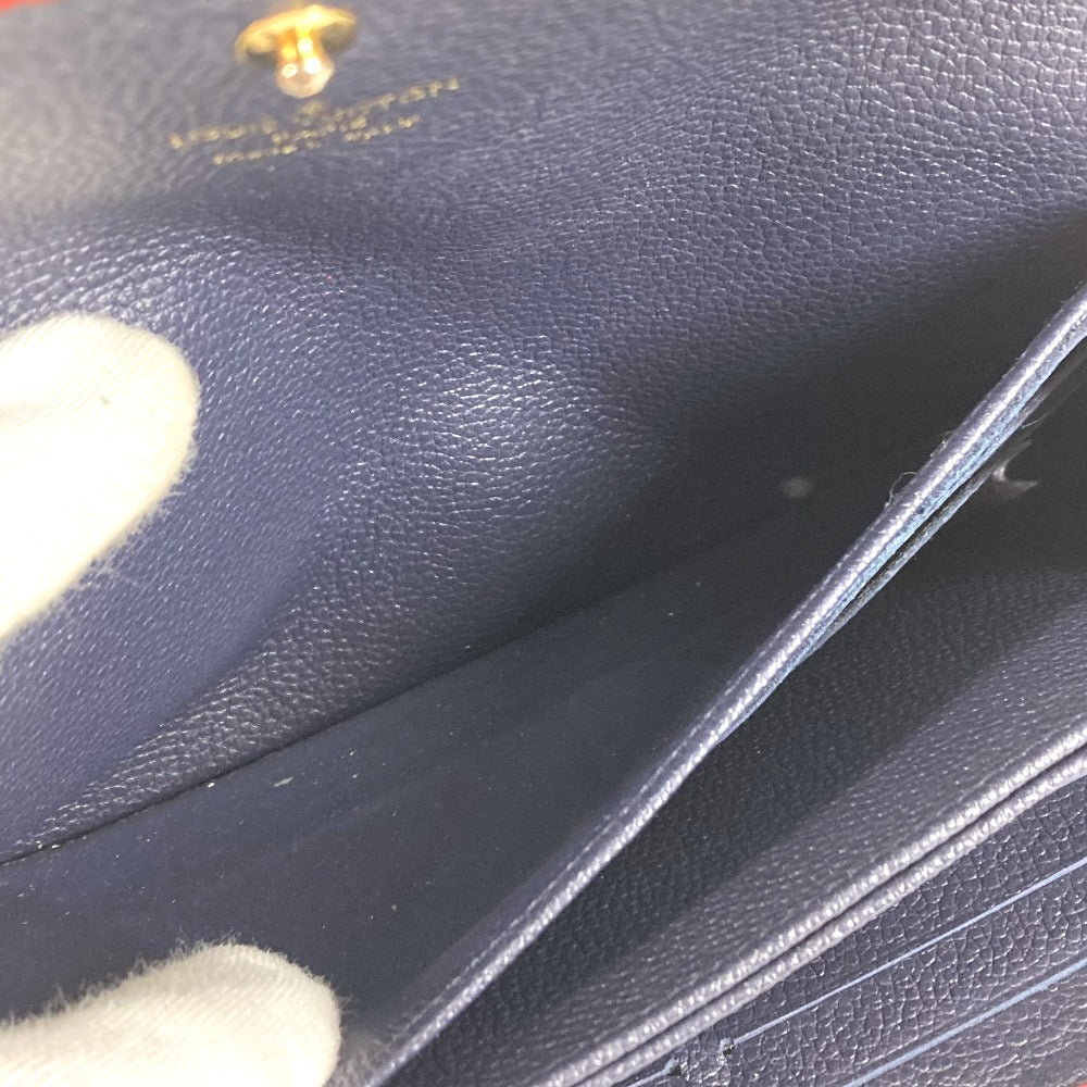 LOUIS VUITTON M62127 モノグラムアンプラント ポルトフォイユ ポンヌフ ロングウォレット フラップ 長財布 モノグラムアンプラントレザー ユニセックス マリーヌルージュ ネイビー