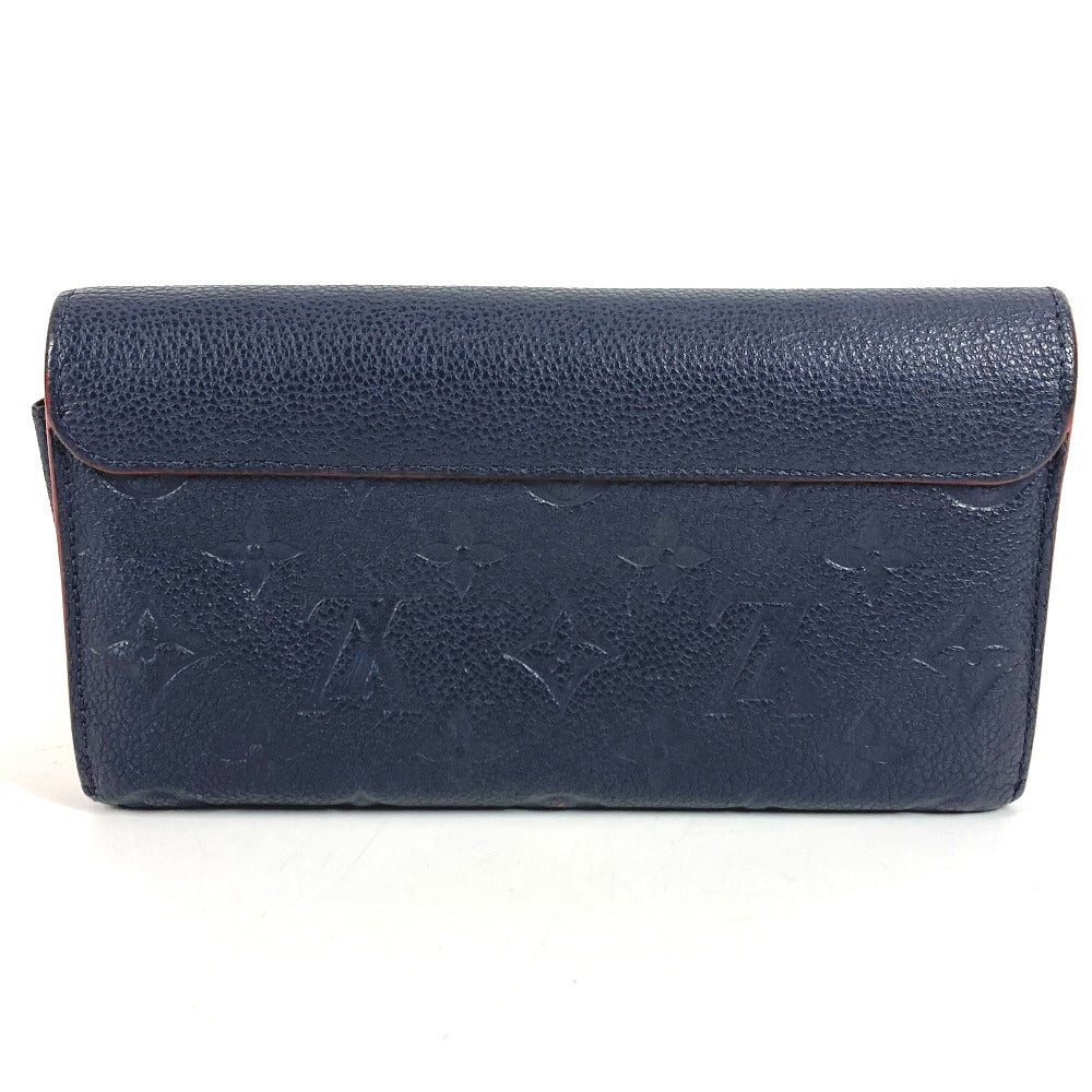 LOUIS VUITTON M62127 モノグラムアンプラント ポルトフォイユ ポンヌフ ロングウォレット フラップ 長財布 モノグラムアンプラントレザー ユニセックス マリーヌルージュ ネイビー