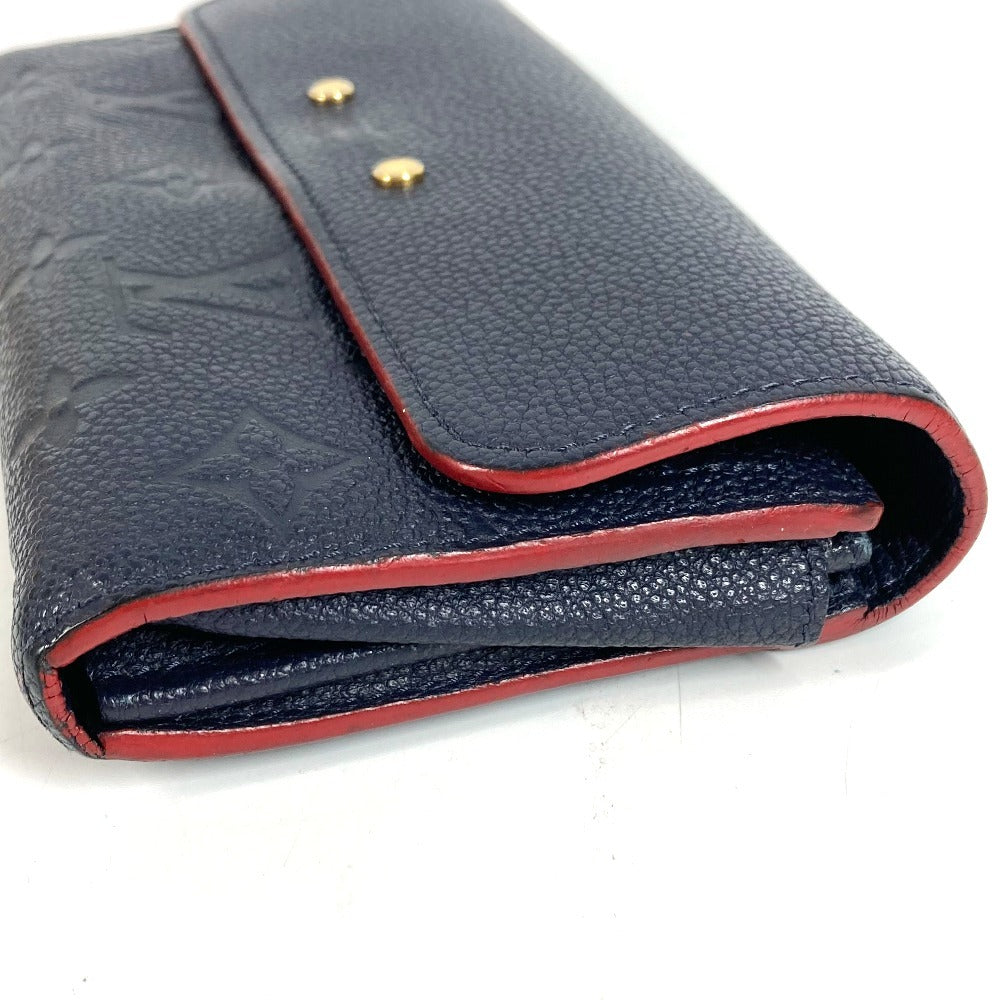 LOUIS VUITTON M62127 モノグラムアンプラント ポルトフォイユ ポンヌフ ロングウォレット フラップ 長財布 モノグラムアンプラントレザー ユニセックス マリーヌルージュ ネイビー