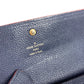 LOUIS VUITTON M62127 モノグラムアンプラント ポルトフォイユ ポンヌフ ロングウォレット フラップ 長財布 モノグラムアンプラントレザー ユニセックス マリーヌルージュ ネイビー