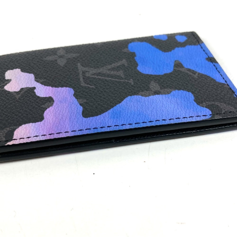 LOUIS VUITTON M81784 モノグラムエクリプス ルーム ウィズ ア ビュー オーガナイザードゥポッシュ 名刺入れ パスケース 2つ折り カードケース モノグラムエクリプスキャンバス ユニセックス ブラック